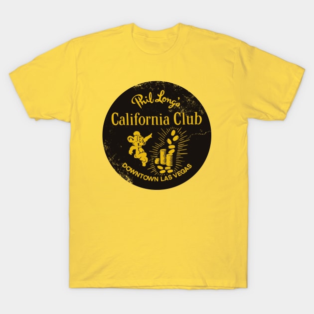 Retro Vintage California Club Casino Las Vegas T-Shirt by StudioPM71